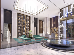 Front Desk Blossom Hotel Houston