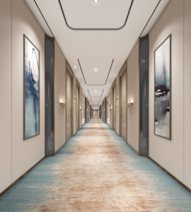 Guest Corridor Blossom Hotel houston