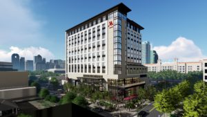 Marriott Dallas Uptown Aerial Rendering