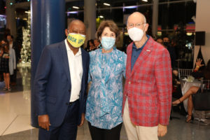 Mayor Sylvester Turner with Houston First Board Chair David Mincberg and wife Lainie Gordon. Photo by Priscilla Dickson