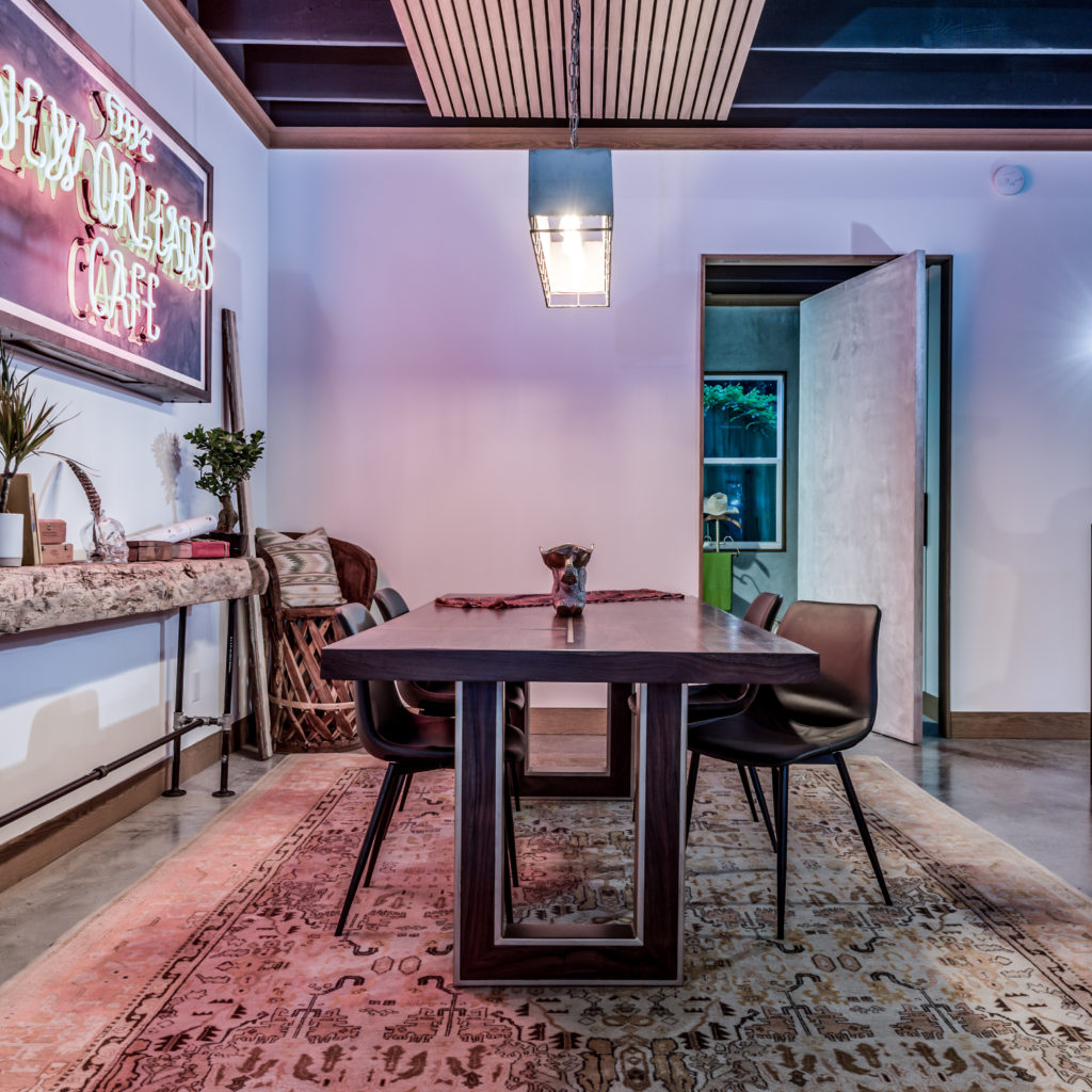 Georgie O'Keeffe's home in Sante Fe, New Mexico, was inspiration for this Nouveau Bungalow by Steven Allen Designs.