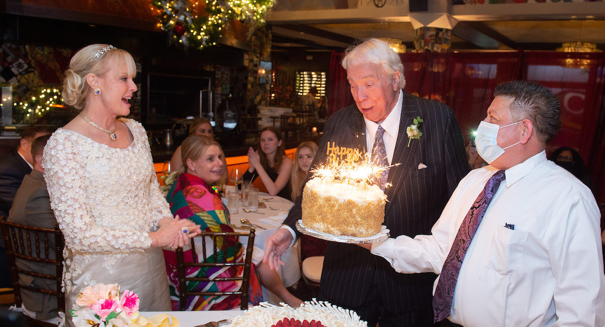 Jack Rains wedding, 83rd birthday (Photo by Wilson Parish)
