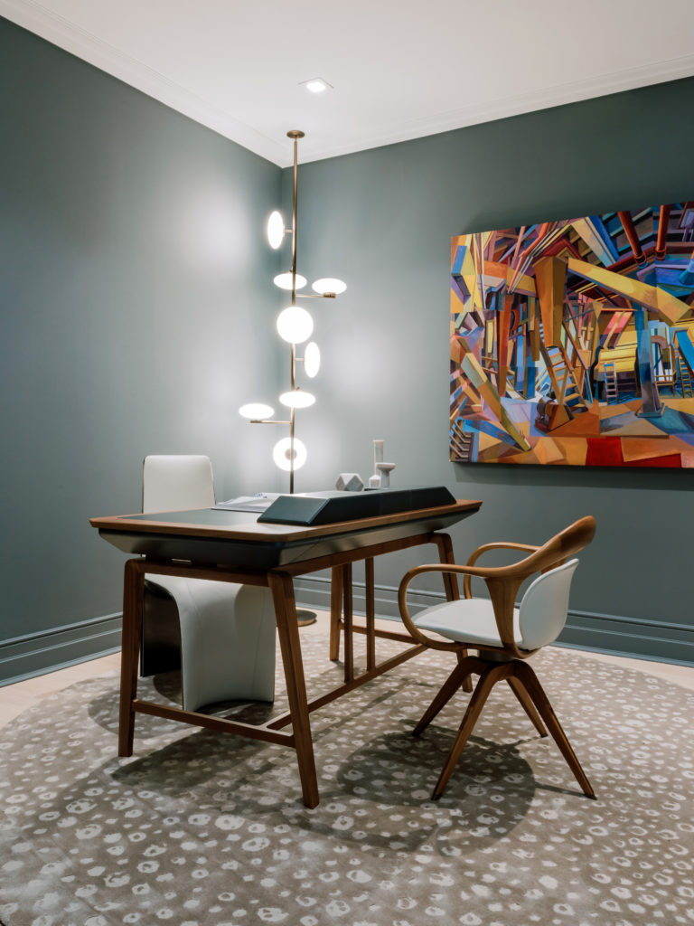 The study in residence #302 in The Sophie at Bayou Bend (Photo by Divya Pande)