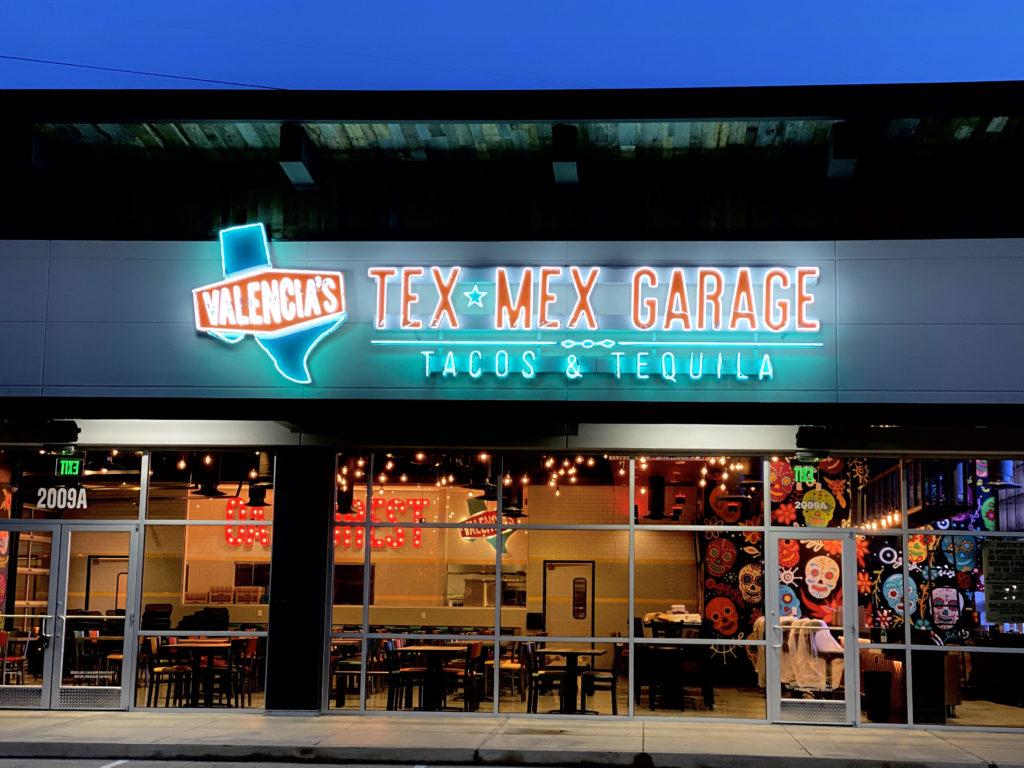 Valencia’s Tex-Mex Garage, which opened at the end of October, offers customers a homey experience.