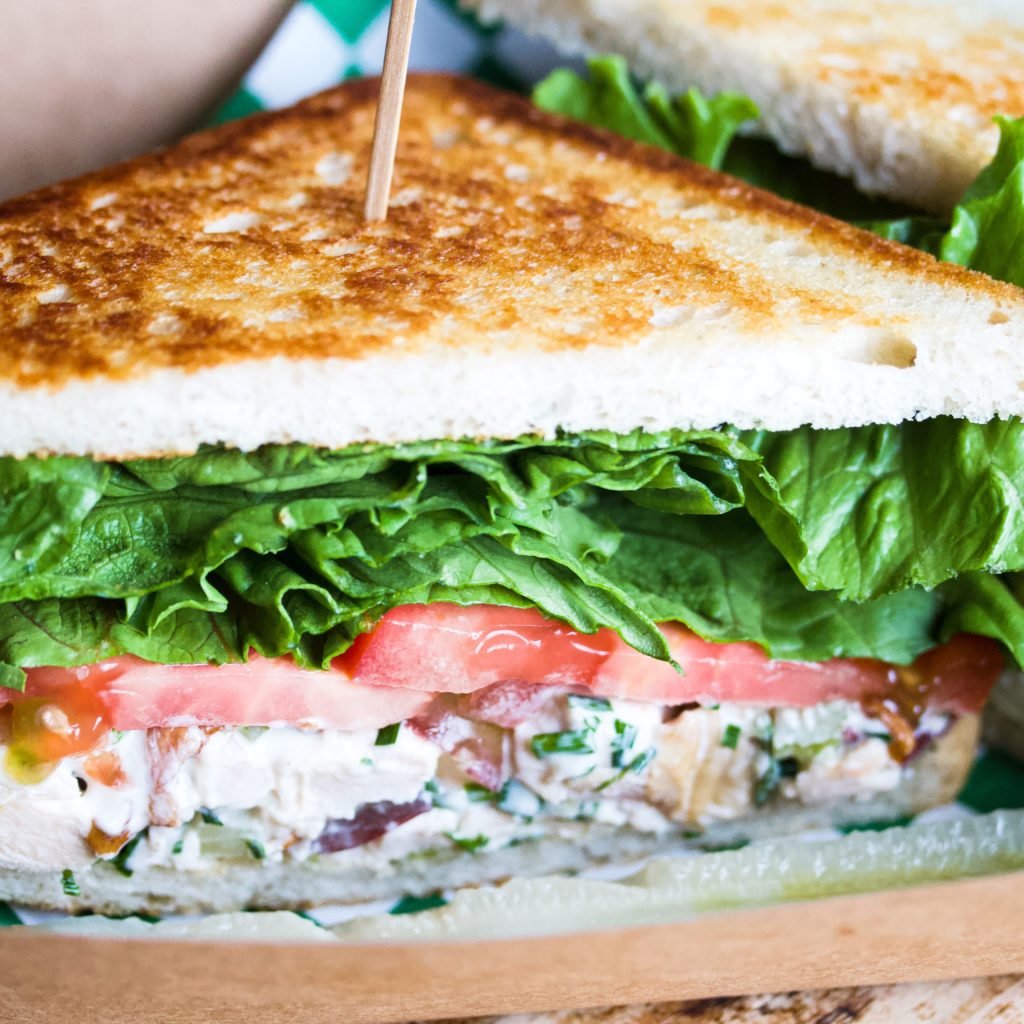 Tulips FTW Smoked Chicken Salad Sandwich.
