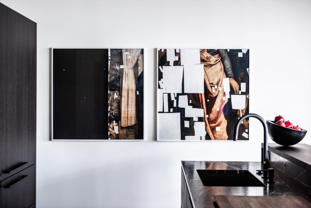 Friederike von Rauch's "Sleeping Beauties" diptych, 2012, from Gallery Fifty One, Belgium. (Photo by Robert Yu)
