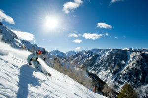 Skiing allows for ample social distancing.