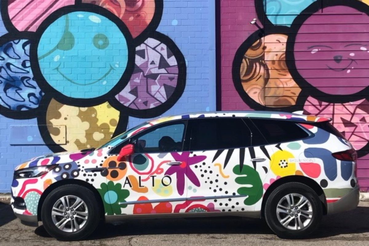 Luxe Rideshare Company Alto Debuts Its First Art Car in Houston