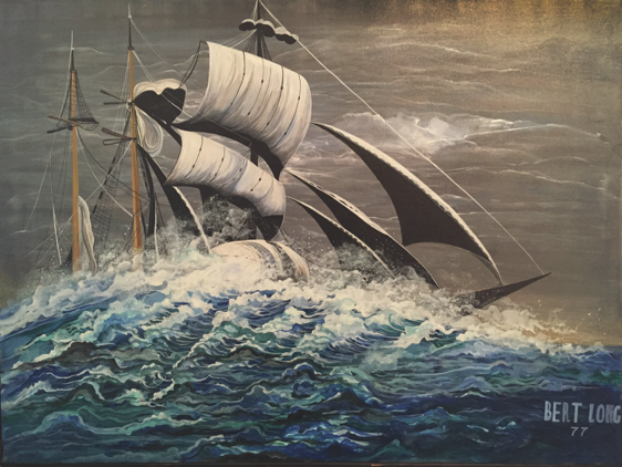 Bert Long Jr.'s "The Force or Bottom Bound," 1977, at Deborah Colton Gallery