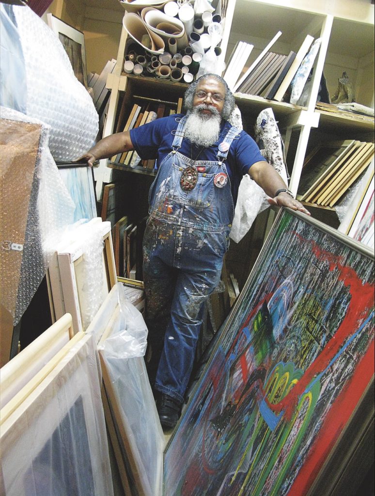 Bert Long, in his studio, 2020