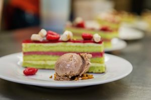 Butcher’s Ball – decadent dessert plating