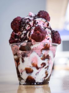 Cow Tipping Creamery’s Red Velvet Smackdown stacker.