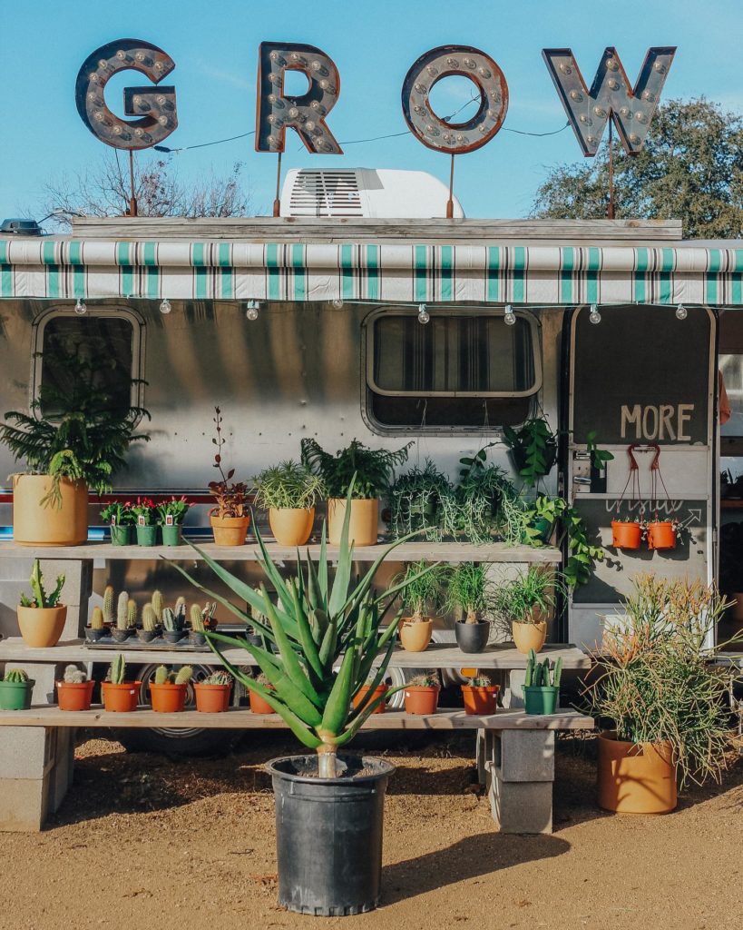 The fully stocked Airstream on Magnolia Avenue.