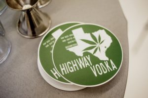The secret ingredient added to the cocktails was a shot of Highway Vodka, a liquor infused with hemp seeds. (Photo by Julian Cavazos)