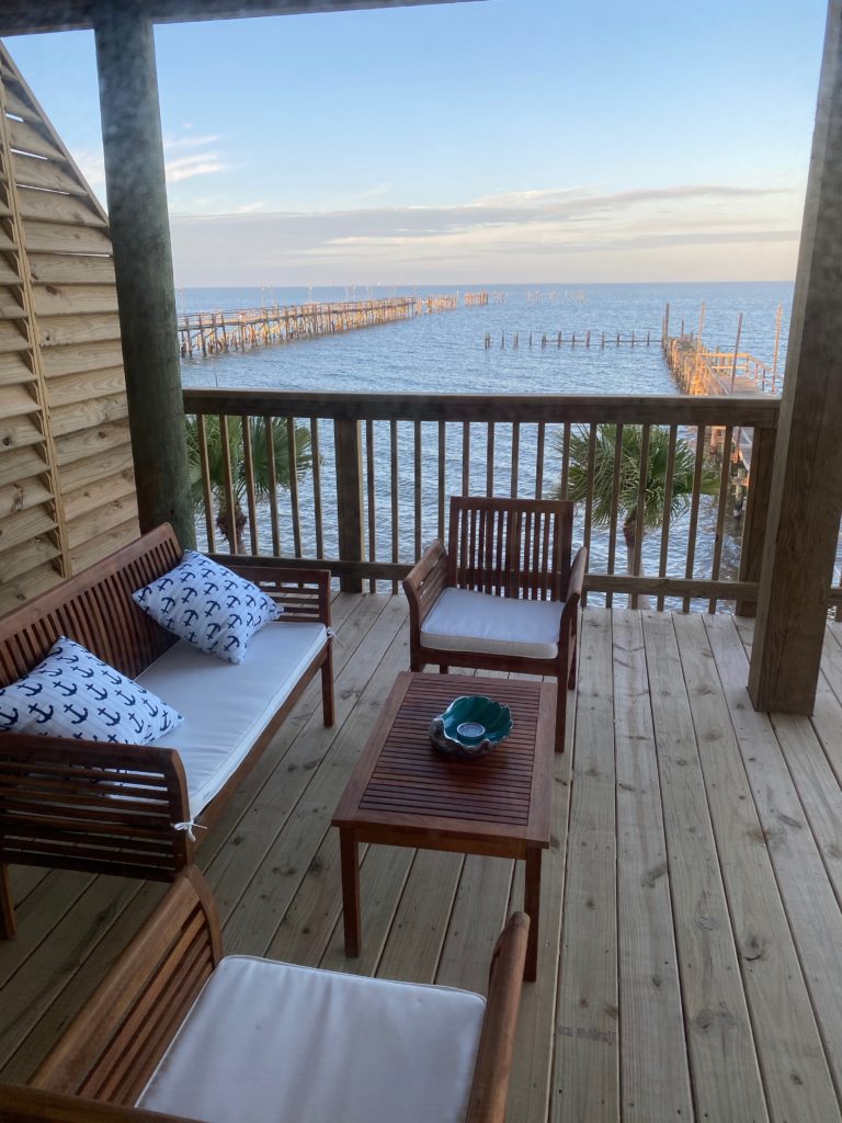 The Pier 6 Seafood & Oyster House airbnbs enjoy views into the Gulf and access to two fishing piers. (Photo By Shelby Hodge)