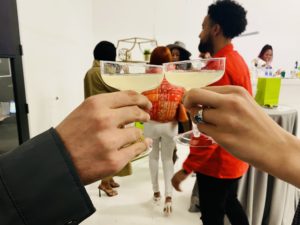 As beginner mixologists made their first tropical drinks of the evening, a DJ pumped up the party with snazzy electric beats. (Photo by Nicole Betts)