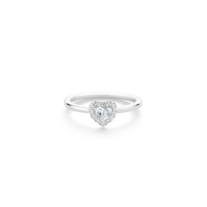 De Beers heart shaped ring