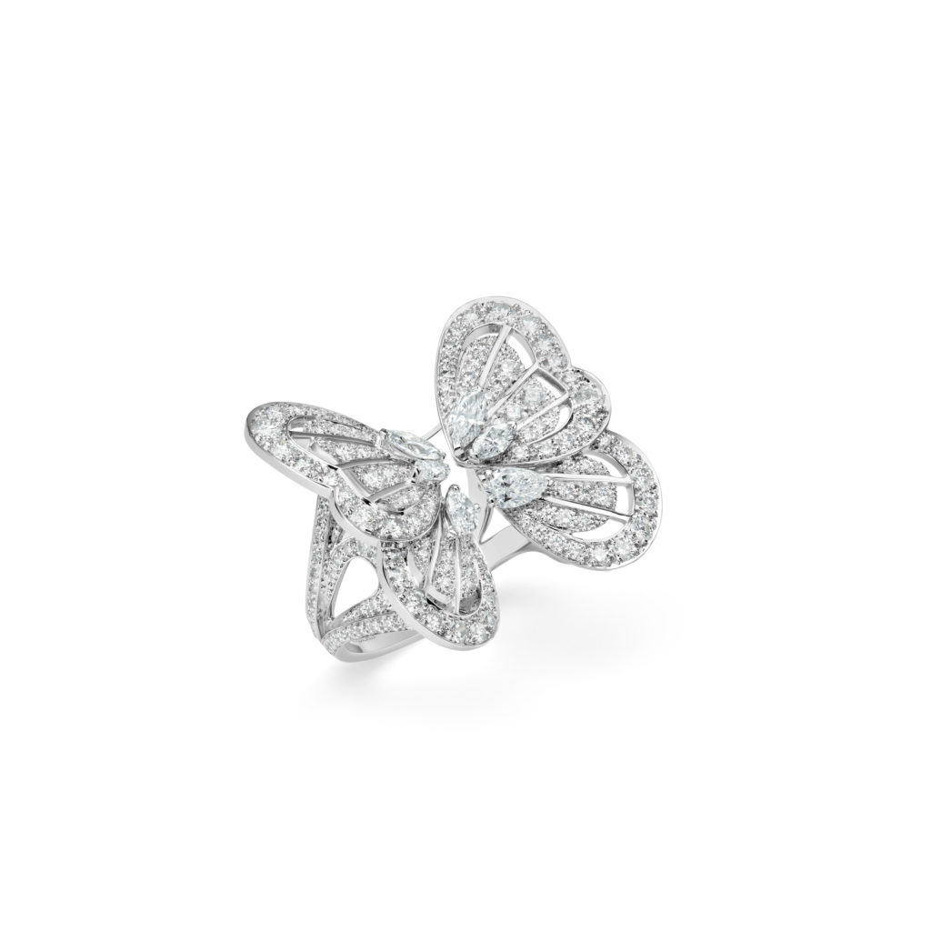 De Beers new Monarch Butterfly ring was created in response to the popularity of the similar ring in the Portraits of Nature Collection.