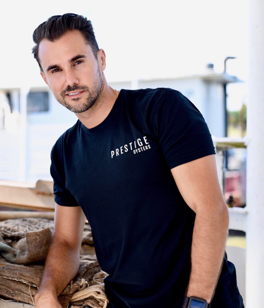 Prestige Oysters CEO Raz Halili oversees  the Pier 6 Seafood & Oyster House operation and the four very special airbnbs. (Photo by Kimberly Park)