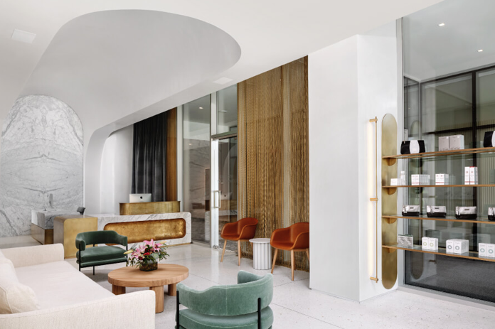 Interior of the Westlake Dermatology & Cosmetic Surgery clinic in Dallas' Highland Park which was designed by Michael Hsu Architecture. (Photo courtesy of Westlake Dermatology)  (Photo by Westlake Dermatology)