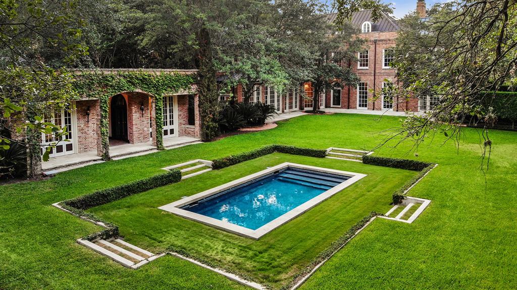 The mansion at 3229 Groveland with a City of Houston Historic Designation was built in 1938.