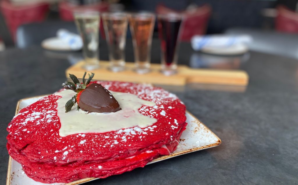 vState Fare’s Red Velvet Valentine’s Day Pancakes