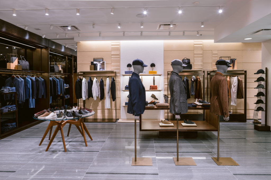 Zegna in The Galleria offers luxury leisurewear (think cashmere hoodies), modern tailoring, footwear, accessories, and made-to-measure clothing. (Photo ©kellidurham)
