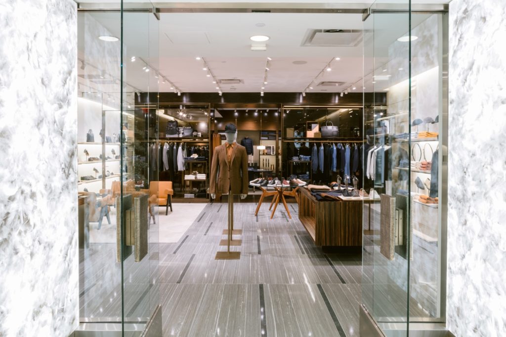 The new Zegna boutique in The Galleria