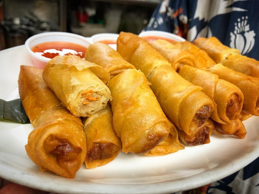 Lumpia, Filipino fried spring rolls, is on the Swizzle menu. (Courtesy of Swizzle)