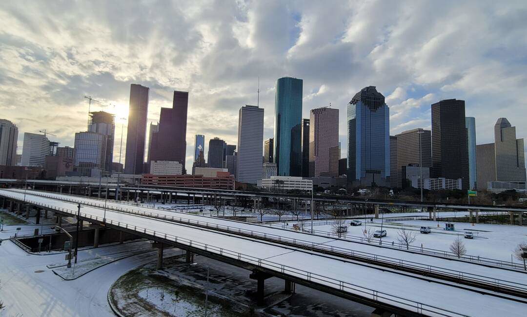 Houston ice freeze shutdown