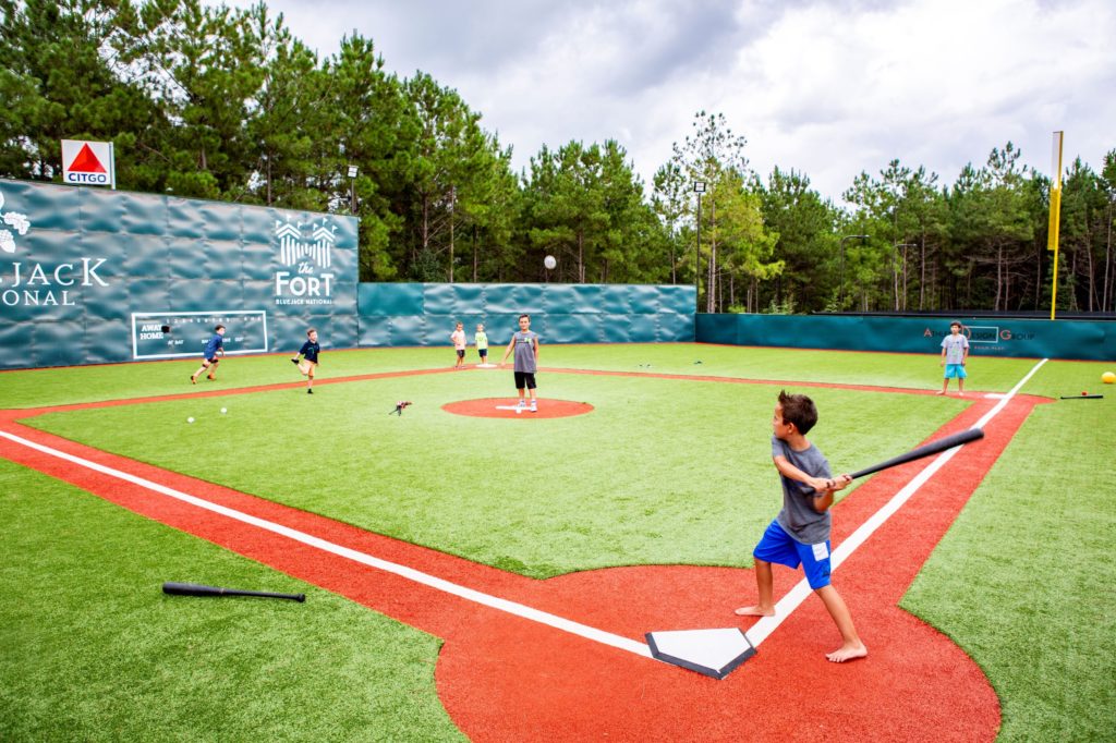 Bluejack – Mini-Fenway complete with Green Monster wall2