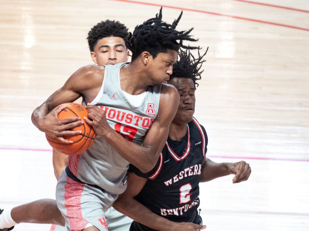 Tramon Mark knows you need to fight for the ball to make an impact on this UH team. (Photo by F. Carter Smith)