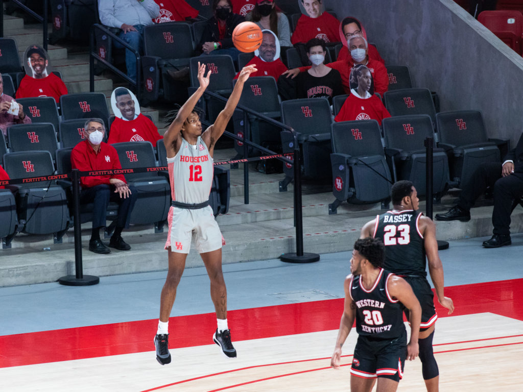 Tramon Mark is becoming a more confident shooter for Houston. (Photo by F. Carter Smith)