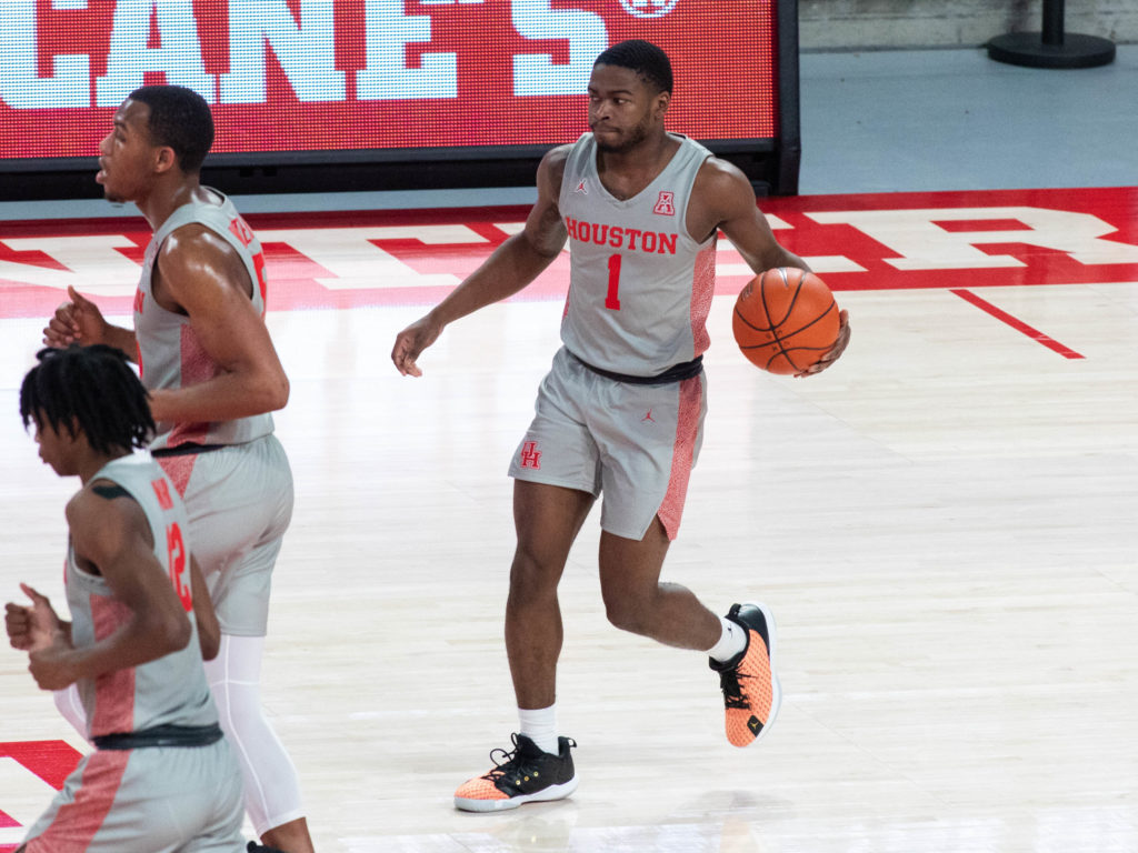 Jamal Shead usually makes the most of his court time for Houston. (Photo by F. Carter Smith)