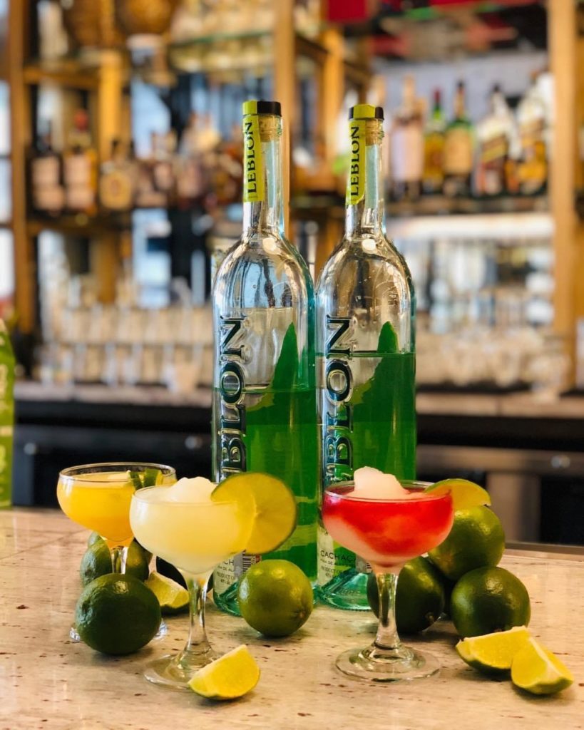 A selection of frozen Caipirinha cocktails at the new Delucca.