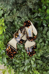 Jimmy Choo’s stylish Matty 85 sandals. Photo by Blair Getz Mezibov.