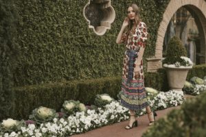 Highland Park Village is Ready for Spring – A feminine, Provencal dress at Alice + Olivia. Photo by Blair Getz Mezibovia.