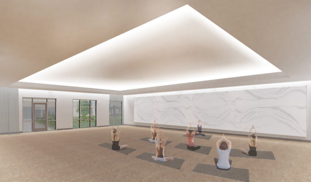 The Houstonian Club renovation will include a yoga studio.