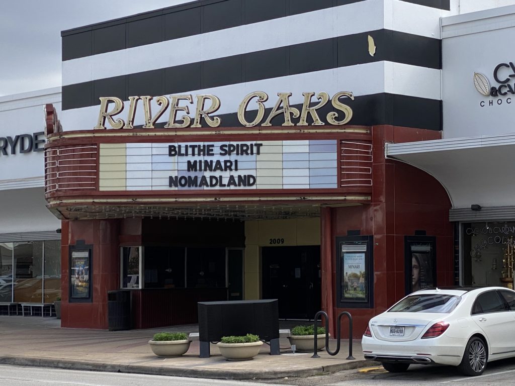 The fate of beloved River Oaks Theatre in River Oaks Shopping Center is dependent on a lease agreement between Landmark Theatres and Weingarten Realty.
