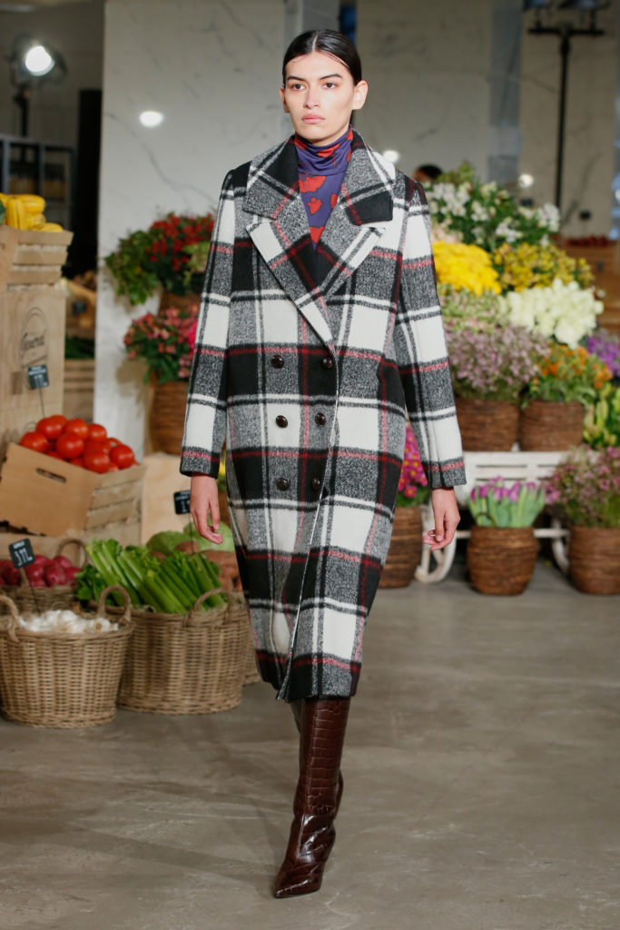 Jason Wu windowpane check coat. (Photo courtesy of Jason Wu)