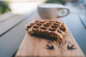 Pax & Beneficia Coffee – serves scratch made Belgian Liege Waffles