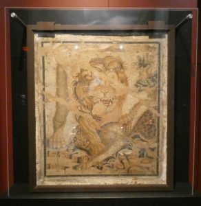 Pompeii: Lion and Leopard Mosaic (photo by Tarra Gaines)