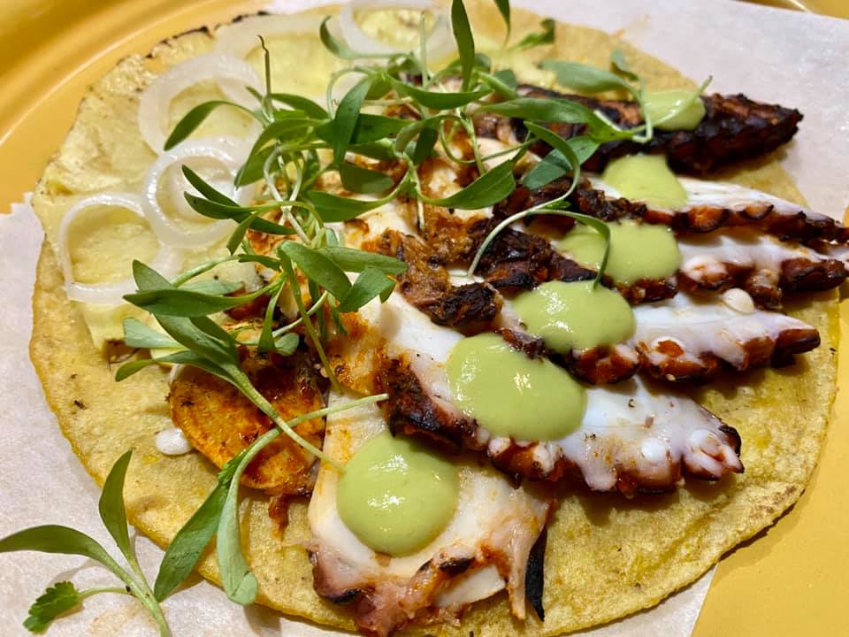 Regino – grilled octopus taco