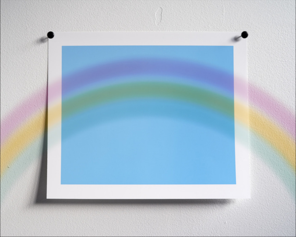 Adam Neese’s “Rainbow Over Sky Blue,” 2014, printed 2015, Silent Auction Lot 37