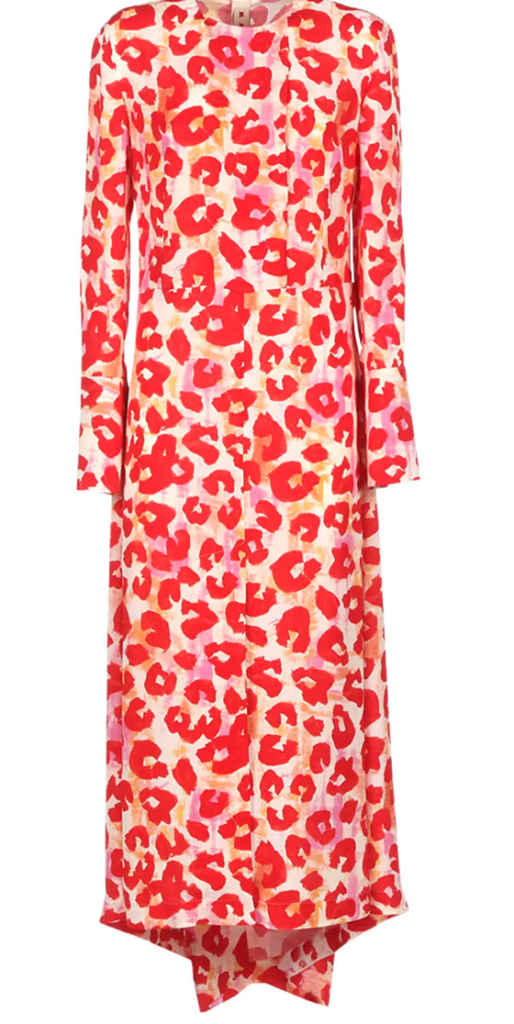 Marni's stunning red leopard max dress is perfect for a festive Chinese New Year. Available at Stanley Korshak.