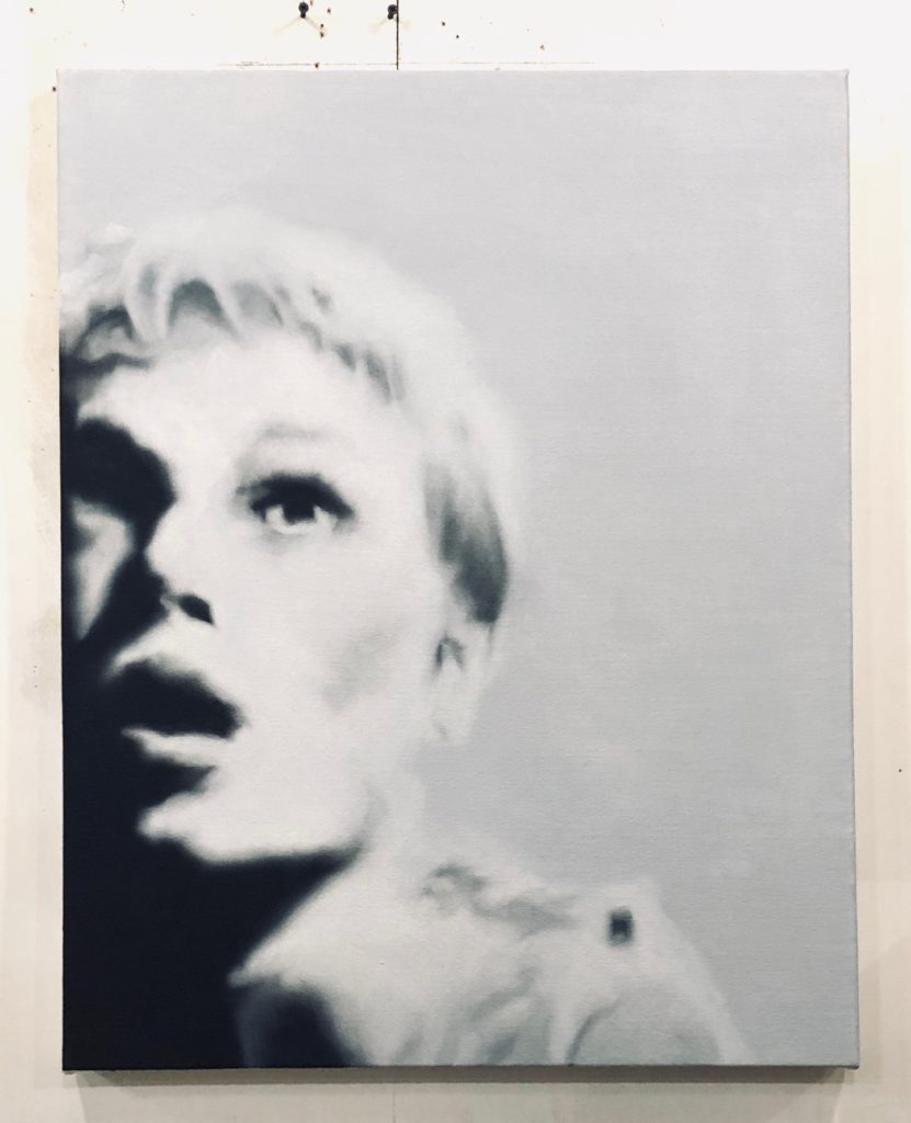 Nationally known Michael St. John's "These Days (Rosemary Woodhouse)," 2020, at Bill Arning Exhibitions 
