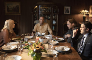 Yellowstone Duttons at the dining table