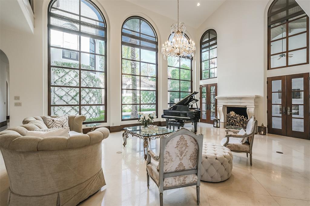 Exceptionally high ceilings add drama to this home at 3465 Overbrook.