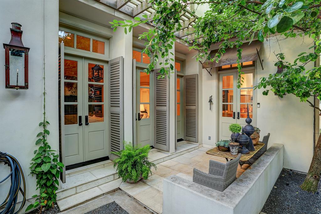 Shades of New Orleans in the design of the Afton Oaks dwelling at 3407 Banbury Place.