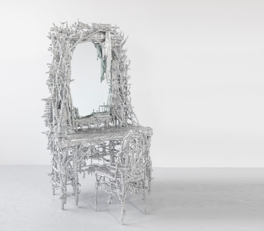 038 Chris Schanck, Curbed Vanity, mixed media, aluminum foil, and resin. Photo by Clare Gatto_1 edit